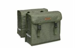 Double Sacoche Vélo New Looxs Fiori - 30 Litres -Vélos Urbains/Loisirs Soldes 230182 fiori double nomi green sch