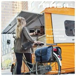 Sacoches Basil Bleues Imperméable 35l -Vélos Urbains/Loisirs Soldes basil forte double bicycle bag 35 liter blue black 5