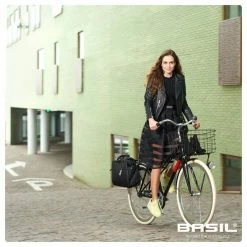 Sacoche Arrière Basil Imperméable 17l -Vélos Urbains/Loisirs Soldes basil noir business bicycle bag 17 liter black 6