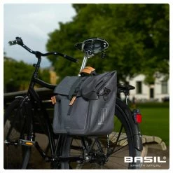 Sacoche Arrière Imperméable Basil 20 L -Vélos Urbains/Loisirs Soldes basil urban dry business fietstas 20 liter dark gr 3
