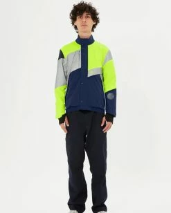 Blouson Design Réfléchissant Urban Circus Clasica -Vélos Urbains/Loisirs Soldes blouson velo impermeable urban circus clasica bleu marine jaune