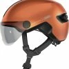 Casque Abus HUD-Y ACE Visière -Vélos Urbains/Loisirs Soldes casque abus hud y ace visiere golfish orange
