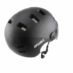 Casque Vélo Urbain à Visière (écran Fumé) 0380 Optimiz -Vélos Urbains/Loisirs Soldes casque velo avec visiere integree noir optimiz