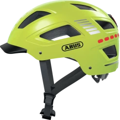 Casque Vélo Abus Hyban 2.0 LED (4 Couleurs) -Vélos Urbains/Loisirs Soldes casque velo jaune abus hyban 2 0 led