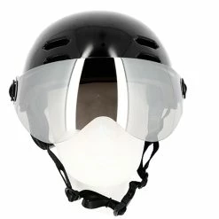 Casque Vélo Urbain à Visière (écran Fumé) 0380 Optimiz -Vélos Urbains/Loisirs Soldes casque velo optimiz o380 noir brillant vu face