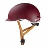 Casque Bol Vélo Optimiz (3 Couleurs) -Vélos Urbains/Loisirs Soldes casque velo urbain cycliste femme bordeaux optimiz