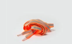 Rainette Lacets Réfléchissants Oranges -Vélos Urbains/Loisirs Soldes lacets colores reflechissants visible obscurite visibilite securite orange matiere 900x