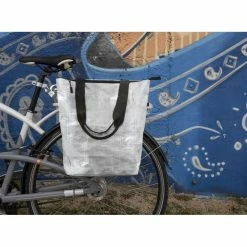 HAPO-G Sacoche Arrière Vélo Cabas Fixation Porte-bagages -Vélos Urbains/Loisirs Soldes sacoche arriere pp recycle fixation porte bagages gris 1