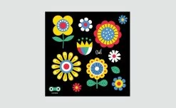 Rainette Autocollants Rétroréfléchissants Petites Fleurs -Vélos Urbains/Loisirs Soldes stickers reflechissants visible fleurs gwe multicolore velo trottinette securite planche 900x